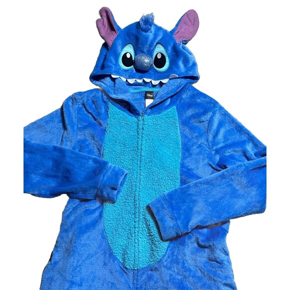 Stitch Disney Adult 2XL Pajamas One Piece Sleepwear Cosplay Halloween Costume - Picture 10 of 10